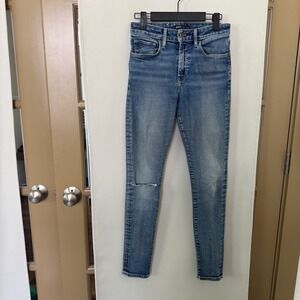 Levi's Made & Crafted Womens 27 Blue Medium Wash High Rise Skinny Denim‎ Jeans